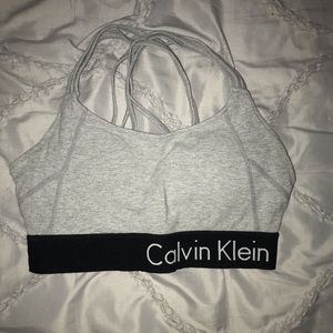 Strappy Calvin Klein sports bra